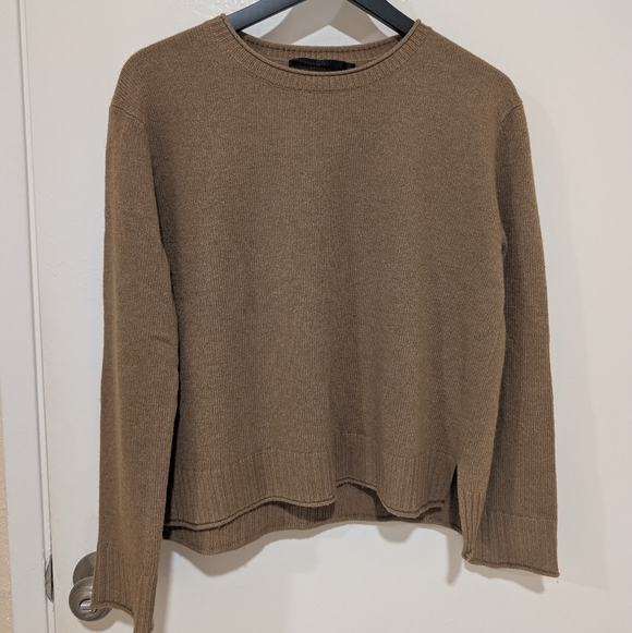 Jenni Kayne Brown Lightweight Knit Everyday Sweater - Picture 4 of 15